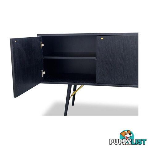 OMARI Sideboard 160cm - Black - DI-J9580-1 - 9334719001920