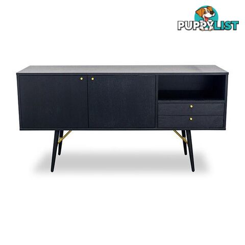 OMARI Sideboard 160cm - Black - DI-J9580-1 - 9334719001920