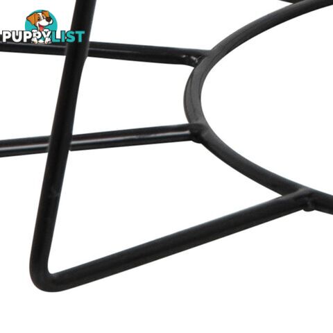 CYRUS Glass Coffee Table 80cm - White & Black - AC-H000020976 - 5705994877199