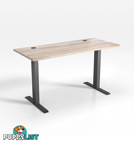 ALVIS Standing Desk with Lift 1.5M - Warm Oak & Black - WF-LD02 - 9334719011417