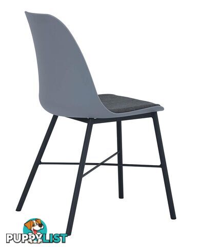 LAXMI Dining Chair - Grey & Black - 241188 - 9334719008455