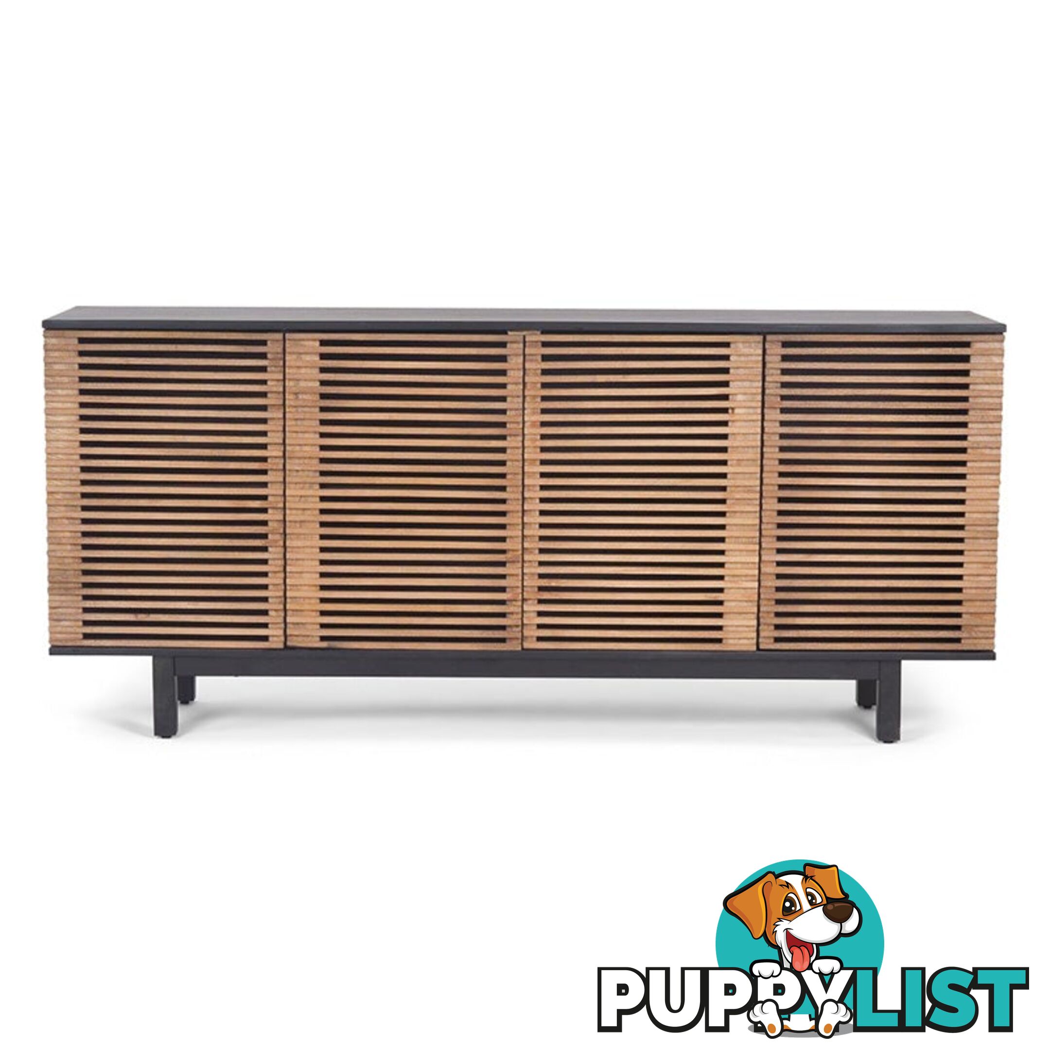 ACADIA Sideboard 170 cm - Honey & Black - LX-2108 - 9334719011905