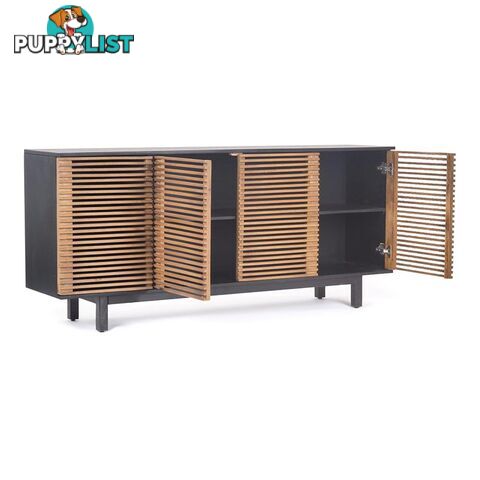 ACADIA Sideboard 170 cm - Honey & Black - LX-2108 - 9334719011905