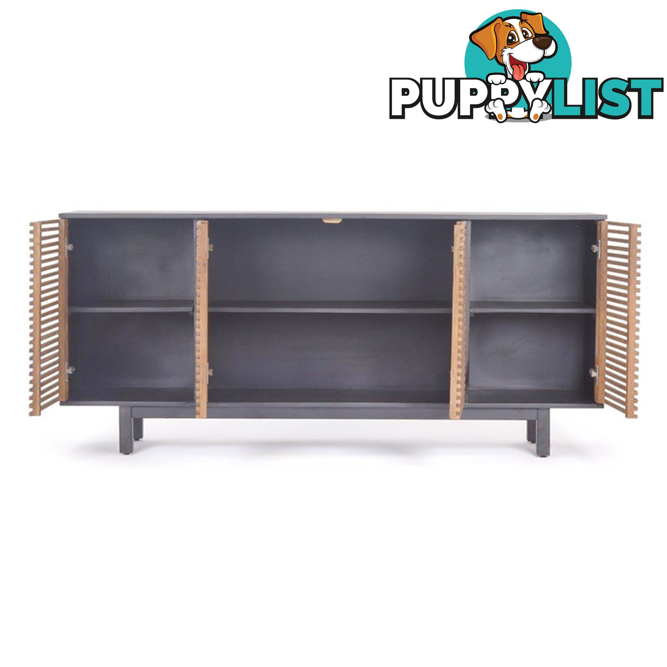 ACADIA Sideboard 170 cm - Honey & Black - LX-2108 - 9334719011905