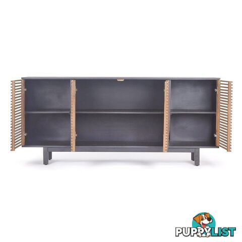 ACADIA Sideboard 170 cm - Honey & Black - LX-2108 - 9334719011905