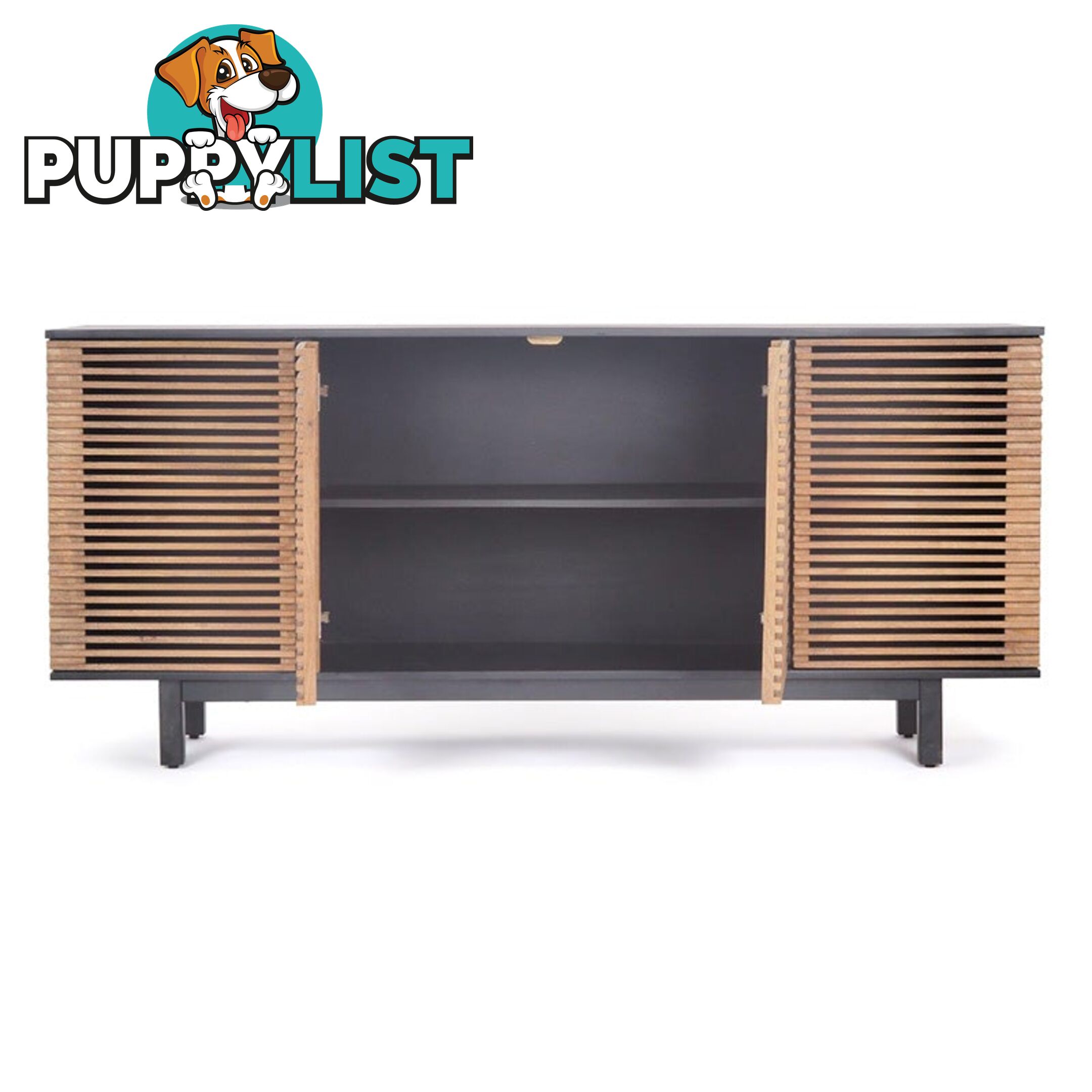 ACADIA Sideboard 170 cm - Honey & Black - LX-2108 - 9334719011905