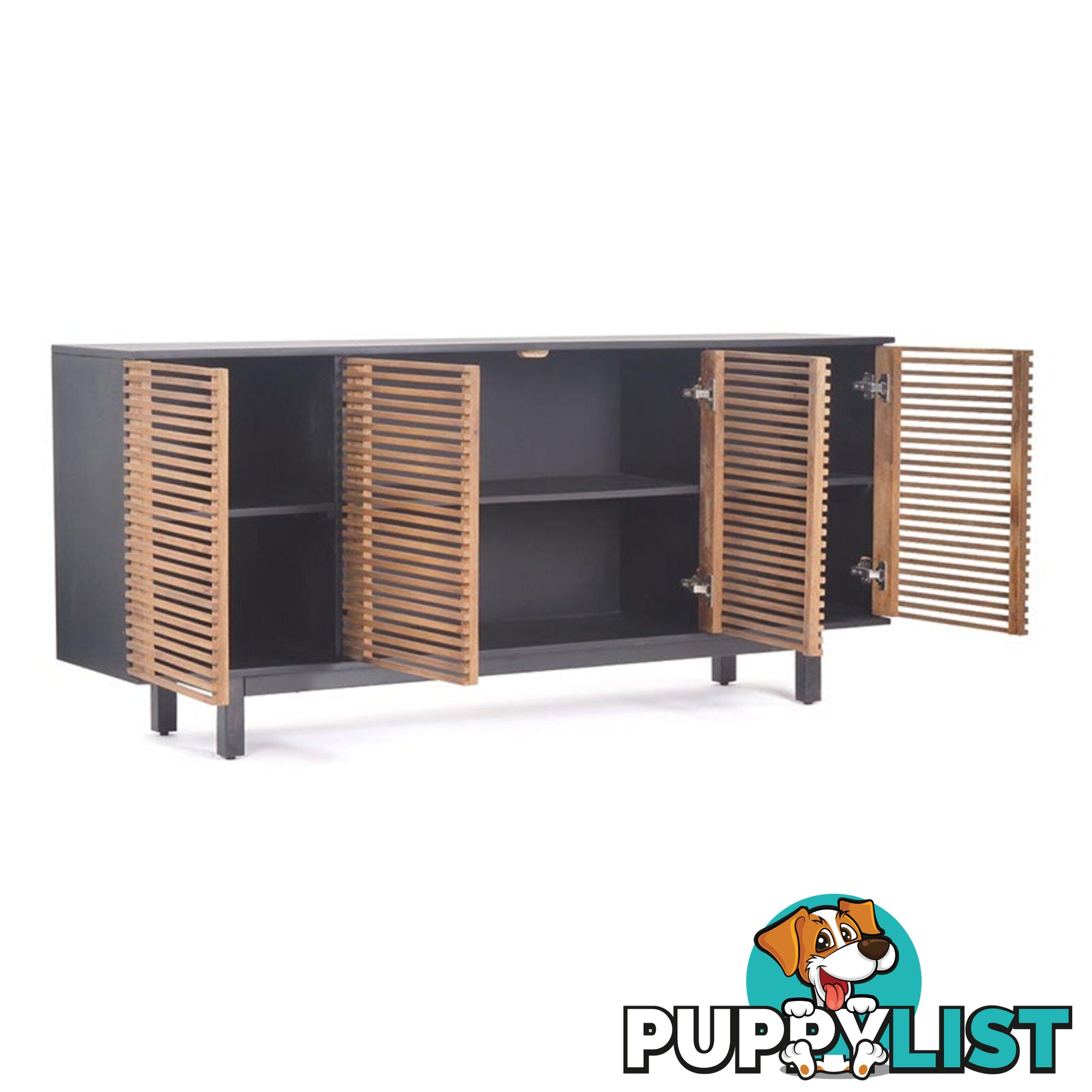 ACADIA Sideboard 170 cm - Honey & Black - LX-2108 - 9334719011905