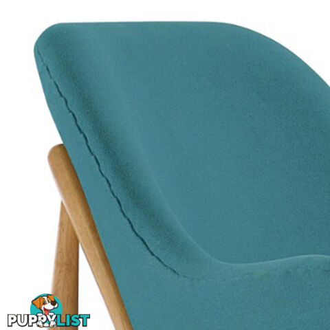 VERONIC Lounge Chair - Teal & Natural - VERONIC_103_733 - 9334719012315