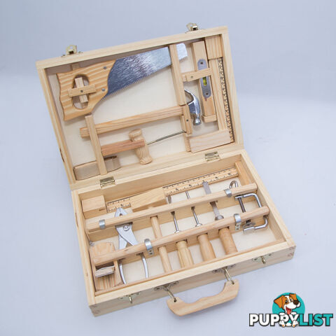 Tool Set In Wooden Box 15 Pieces Art38338 - 017217022824