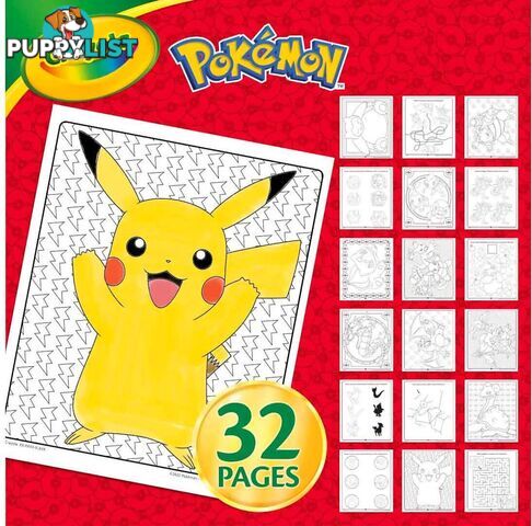 Crayola - Pokemon Colour And Sticker Activity Set With Markers - Bs042689 - 071662026899