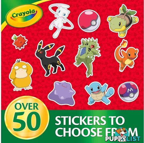 Crayola - Pokemon Colour And Sticker Activity Set With Markers - Bs042689 - 071662026899