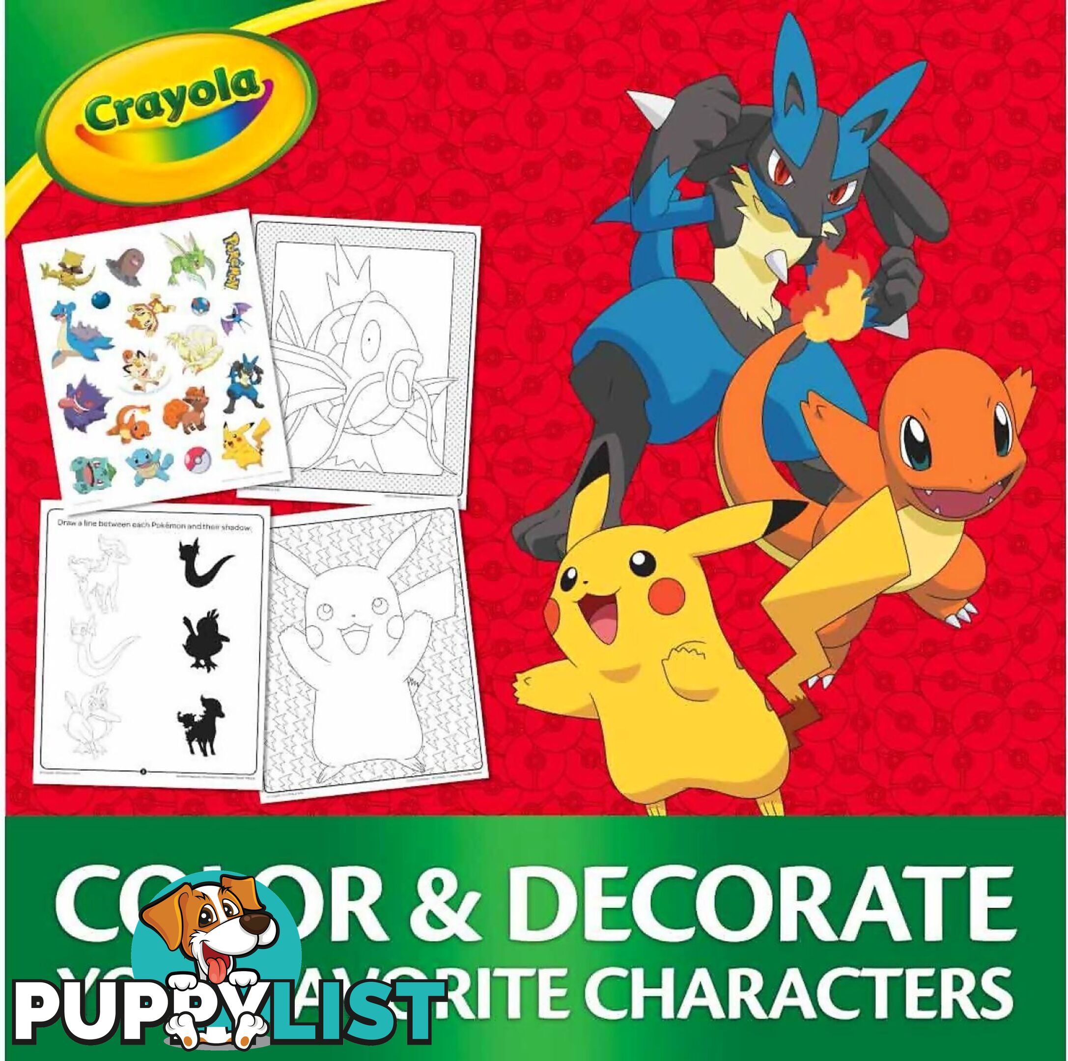 Crayola - Pokemon Colour And Sticker Activity Set With Markers - Bs042689 - 071662026899