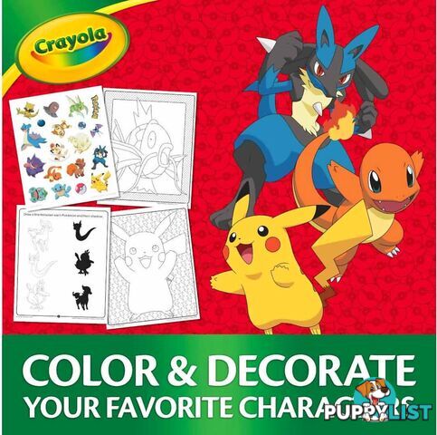 Crayola - Pokemon Colour And Sticker Activity Set With Markers - Bs042689 - 071662026899