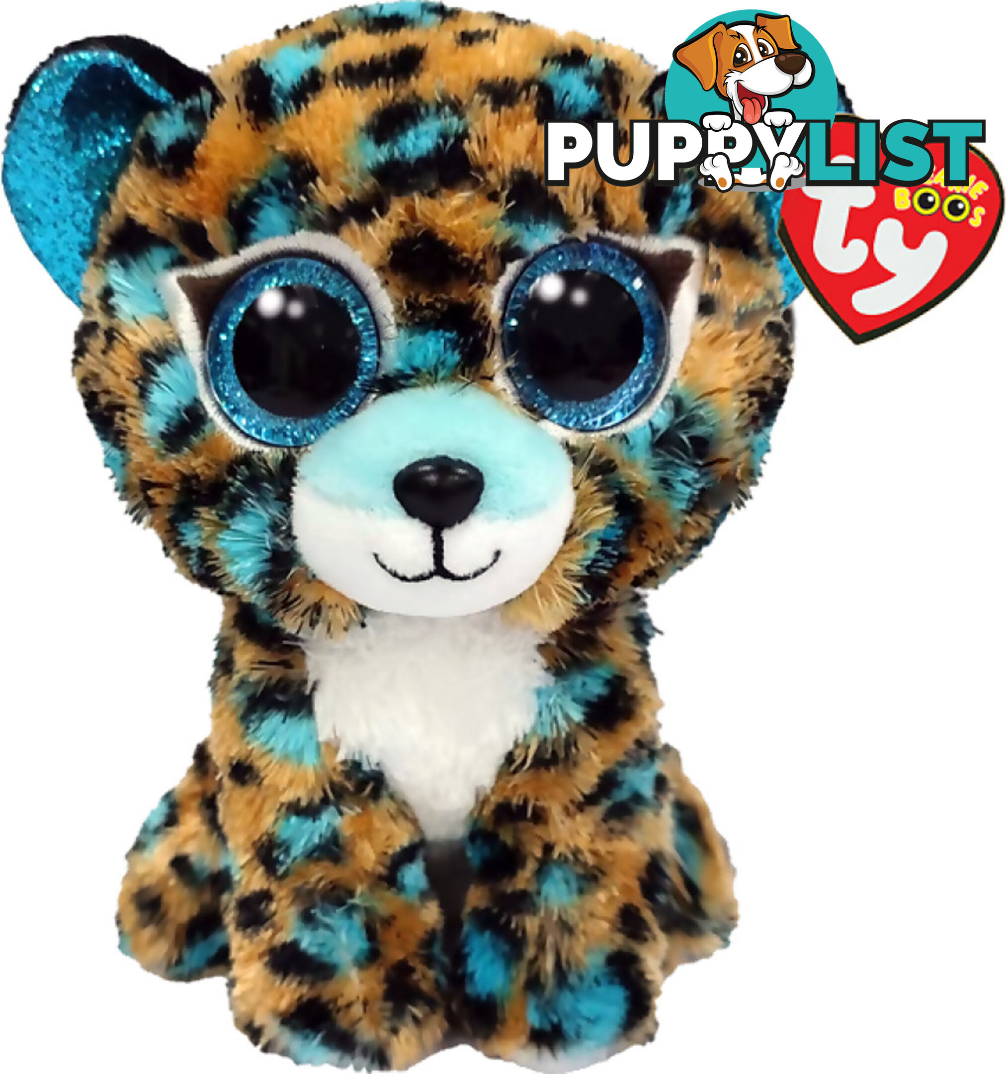 Ty - Beanie Boos - Cobalt Blue Spotted Leopard Small 15cm - Bg36691 - 008421366910