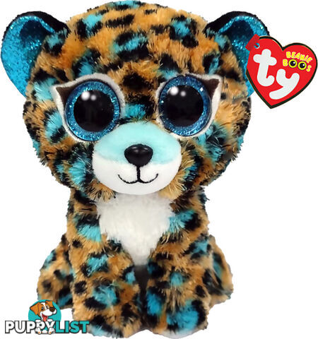 Ty - Beanie Boos - Cobalt Blue Spotted Leopard Small 15cm - Bg36691 - 008421366910