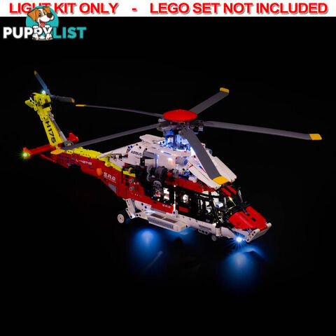 LIGHT KIT for LEGO Airbus H175 Rescue Helicopter 42145 - Light My Bricks - 754523893655