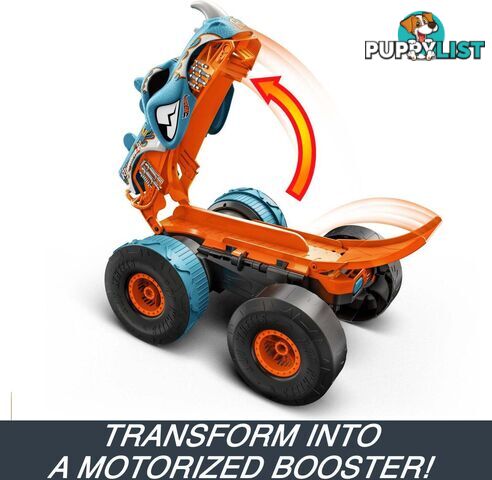 Hot Wheels - Monster Trucks Hw Transforming Rhinomite Rc In 1:12 Scale With 1:64 Scale Toy Truck - Mattel - Mahpk27 - 194735160990