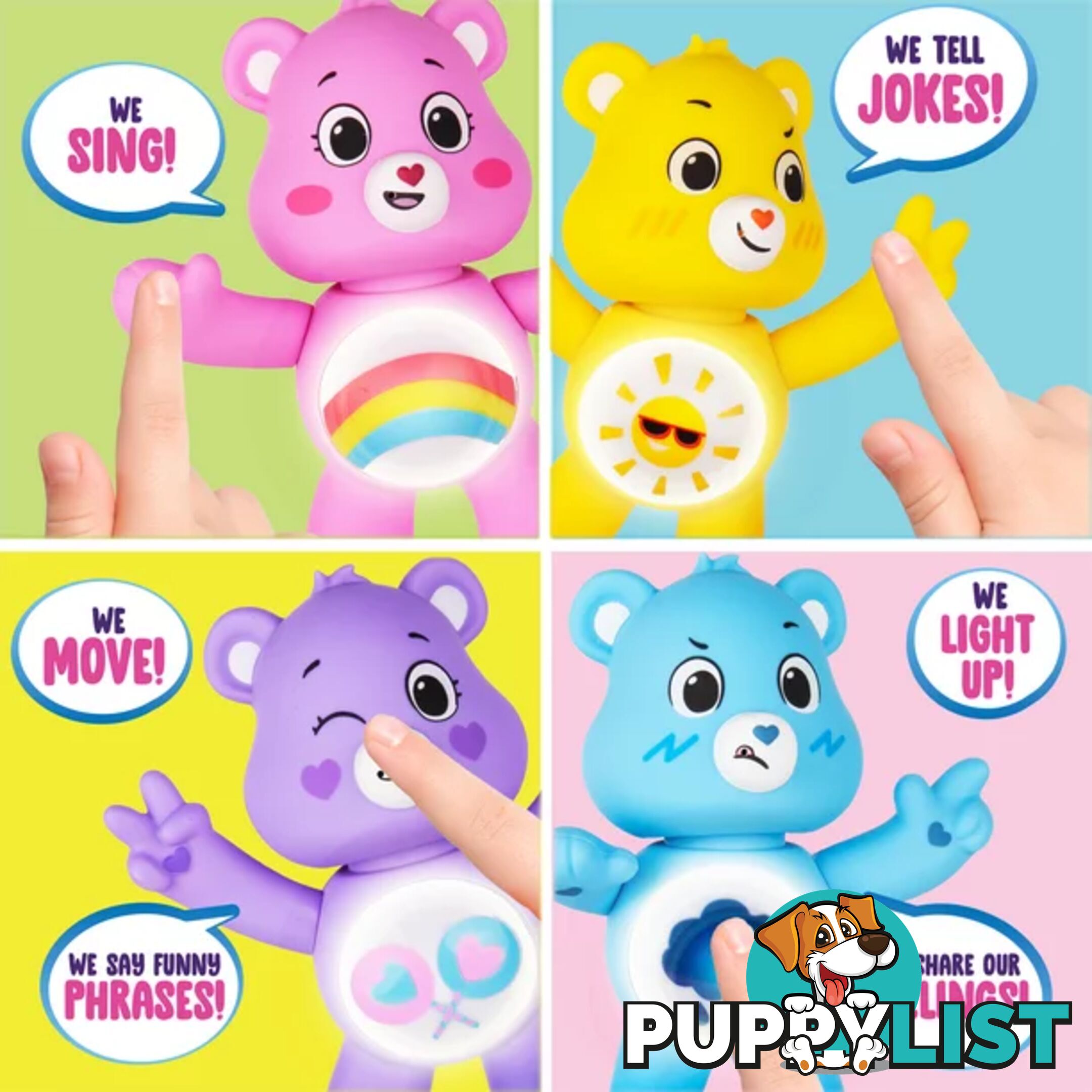 Care Bears - 5 Inch Interactive Figure - Tenderheart Bear - 50+ Reactions & Surprises! - Ages 4+ - Pr57782 - 885561220568