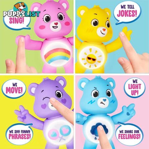 Care Bears - 5 Inch Interactive Figure - Tenderheart Bear - 50+ Reactions & Surprises! - Ages 4+ - Pr57782 - 885561220568