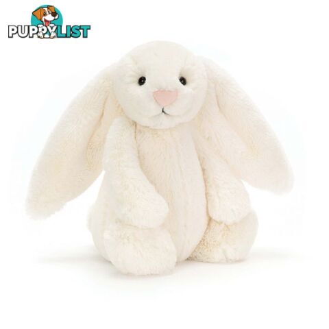 Jellycat Bashful Cream Bunny Medium Cream 31x12x15cm   Bas3bc - 670983045550