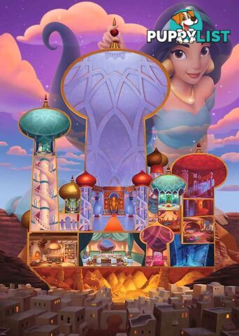 Ravensburger - Disney Castles Jasmine Jigsaw Puzzle 1000pc - Mdrb17330 - 4005556173303