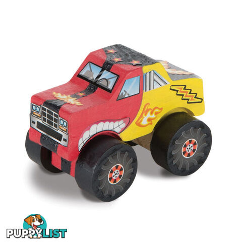 Melissa & Doug - Created By Me! Monster Truck Wooden Craft Kit - Mdmnd9524 - 000772095242