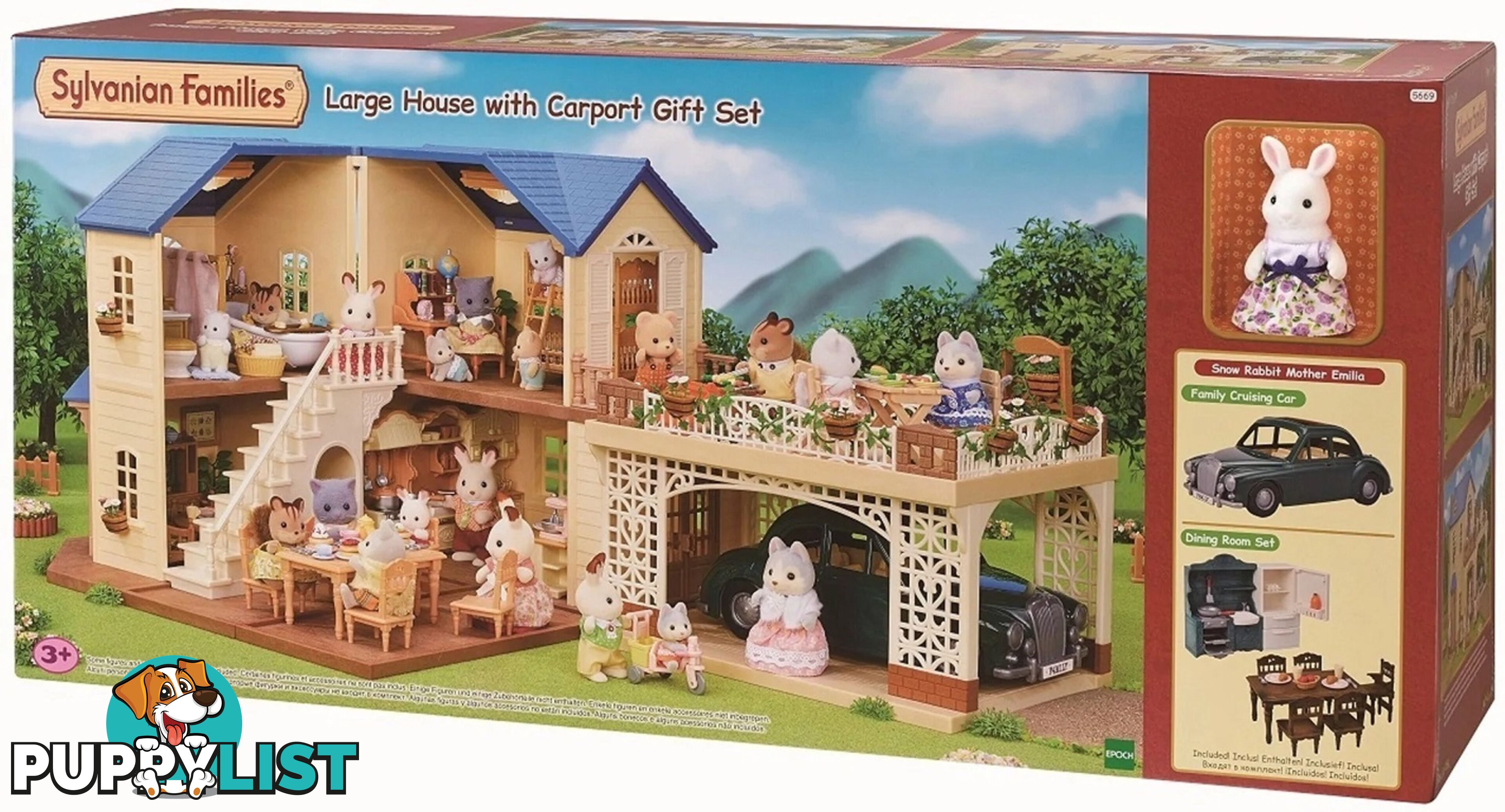 Sylvanian Families - Large House With Carport Mdsf5669 - 5054131056691