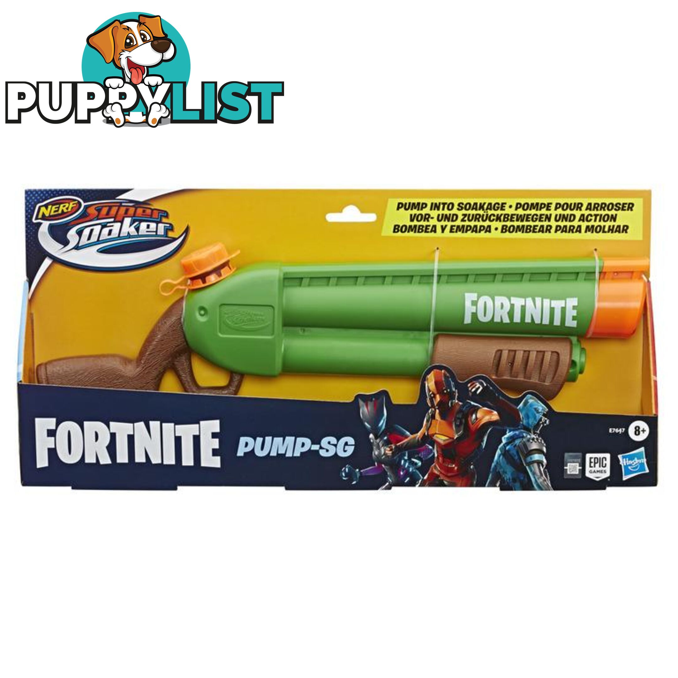 Nerf Super Soaker Fortnite Pump-sg Hbe76475loo - 5010993674602