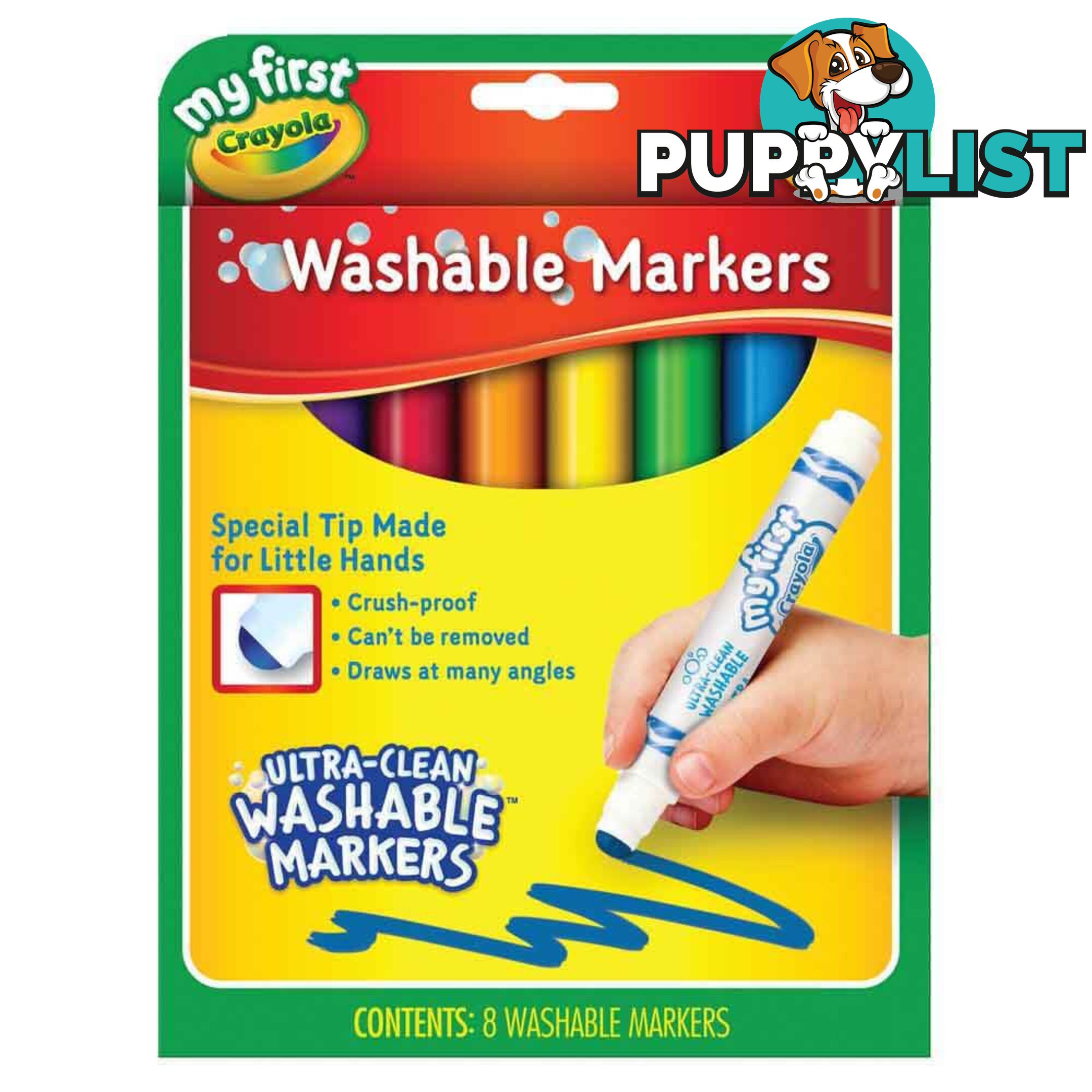 crayola my first washable markers 8 pack - bs811324 - 071662113247