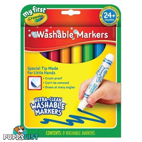 crayola my first washable markers 8 pack - bs811324 - 071662113247