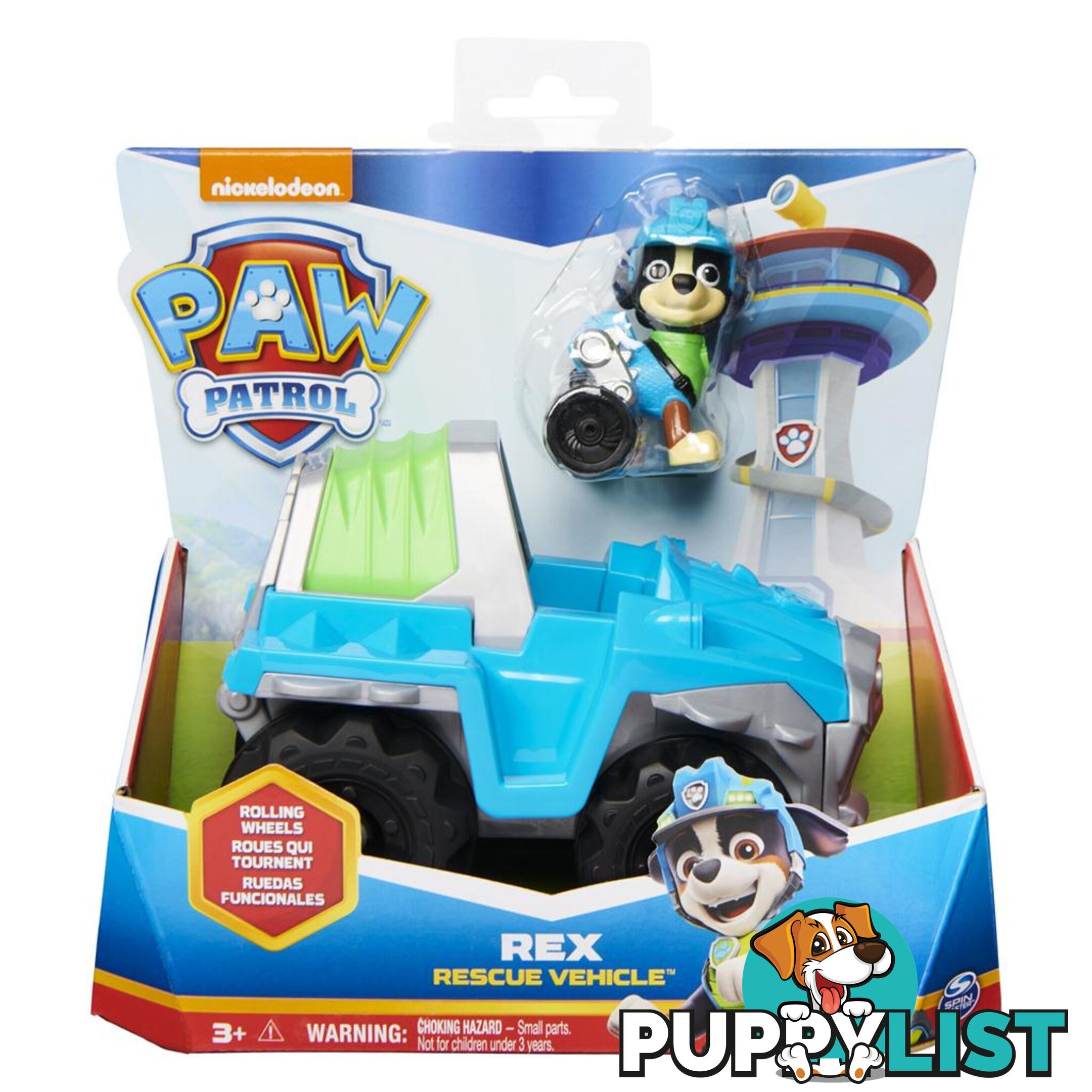 Paw Patrol - Rex`s Dinosaur Rescue Vehicle With Collectible Action Figure - Si6063452 - 778988412886