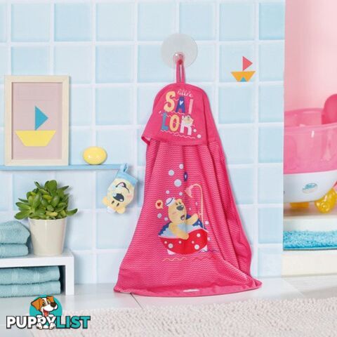 Baby Born - Bath Hooded Towel Set Bj830635 - 4001167830635