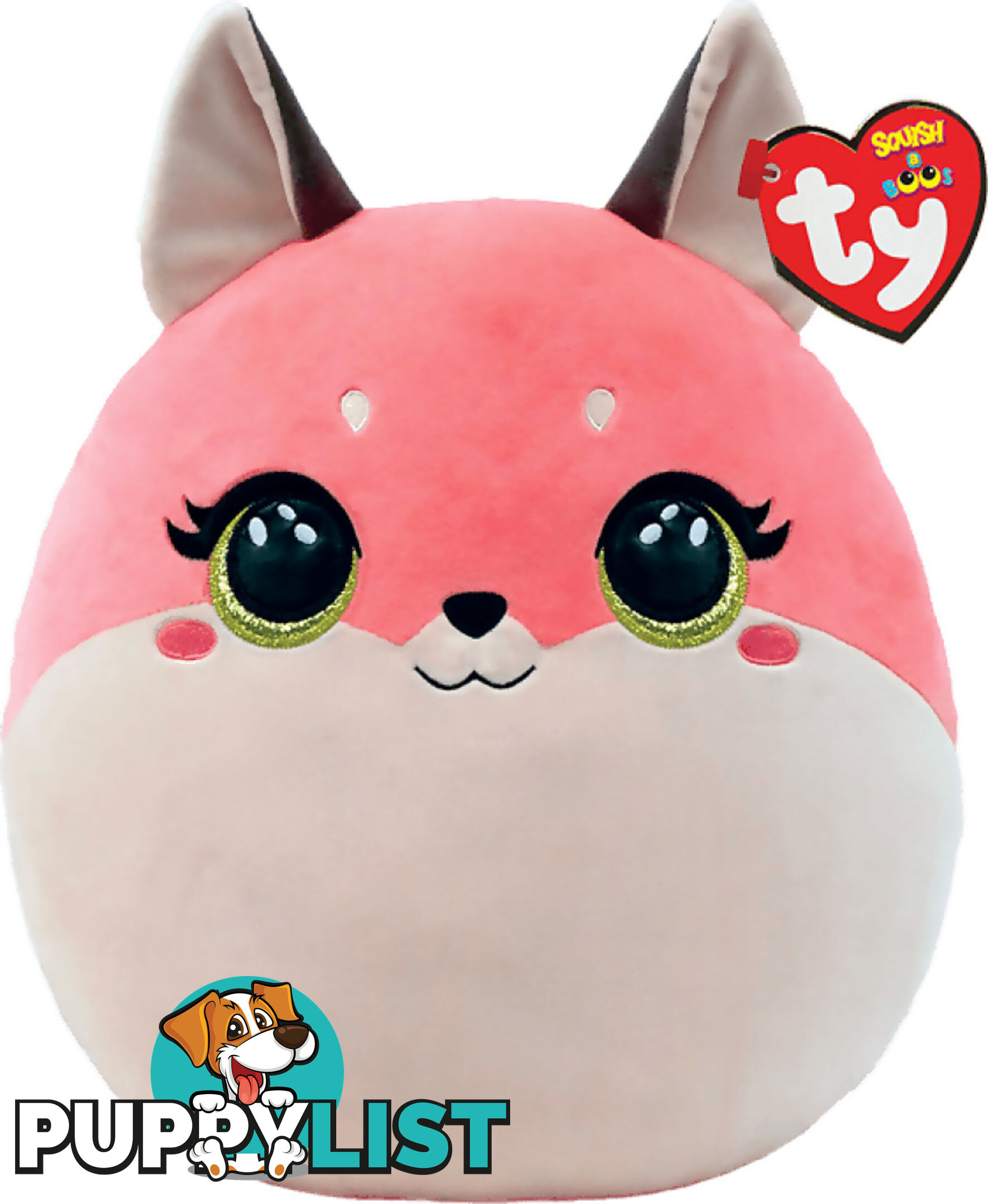 Ty Squish-a-boos - Roxie The Pink Fox Medium 25cm - Squishy Beanies - Bg39223 - 008421392230