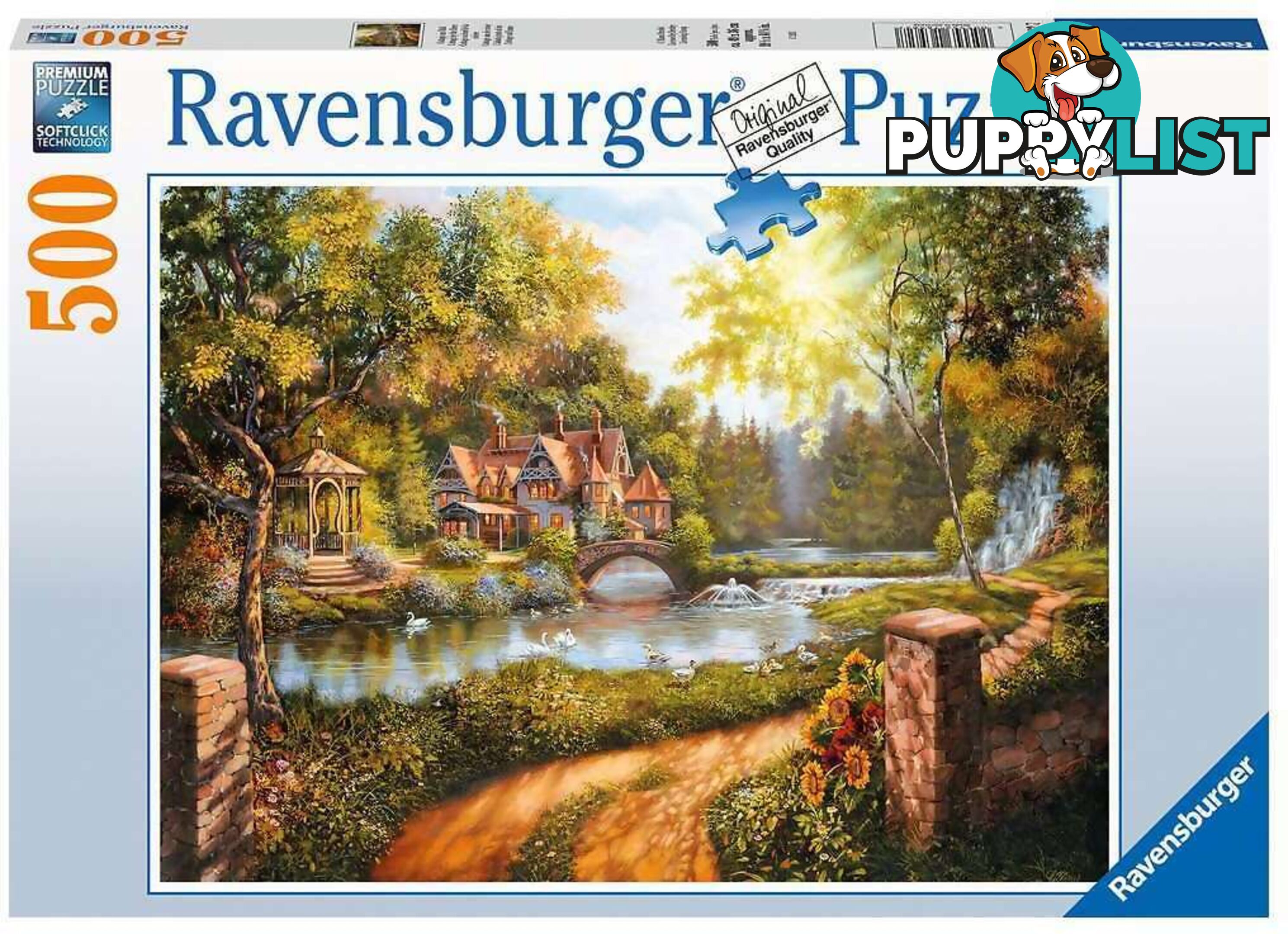 Ravensburger - Cottage By The River Jigsaw Puzzle 500pc - Mdrb16582 - 4005556165827