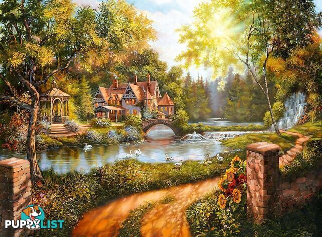 Ravensburger - Cottage By The River Jigsaw Puzzle 500pc - Mdrb16582 - 4005556165827