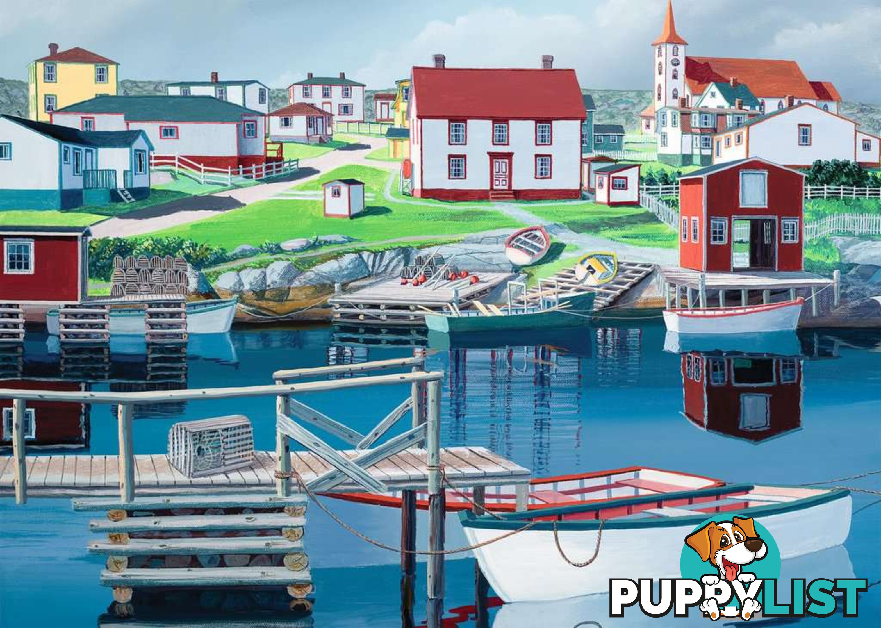 Ravensburger - Greenspond Harbor Jigsaw Puzzle 1000pc Rb16833 - 4005556168330