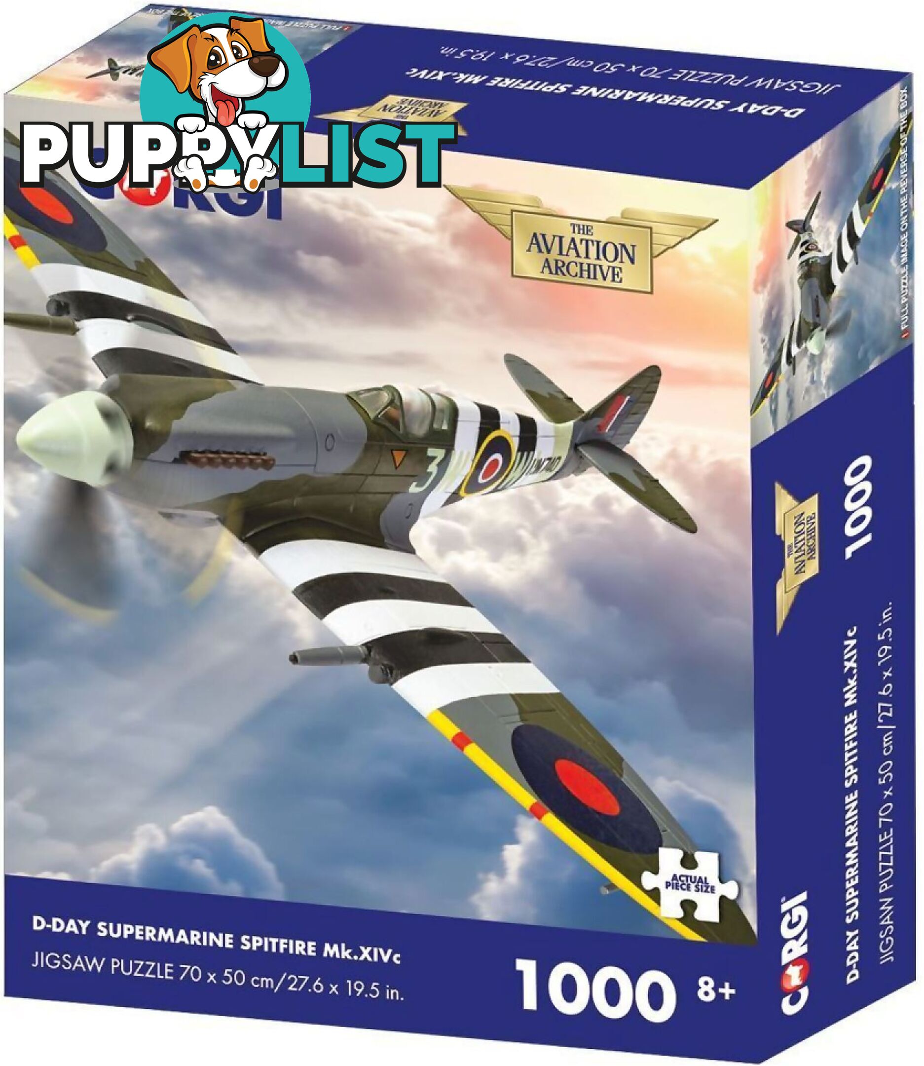 Holdson - Corgi - D-day Supermarine Spitfire Mk.xivc Jigsaw Puzzle 1000 Pieces - Jdhol331579 - 5060337331579