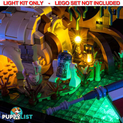 LIGHT KIT for LEGO Dagobah Jedi Training Diorama 75330 - Light My Bricks - 754523893129