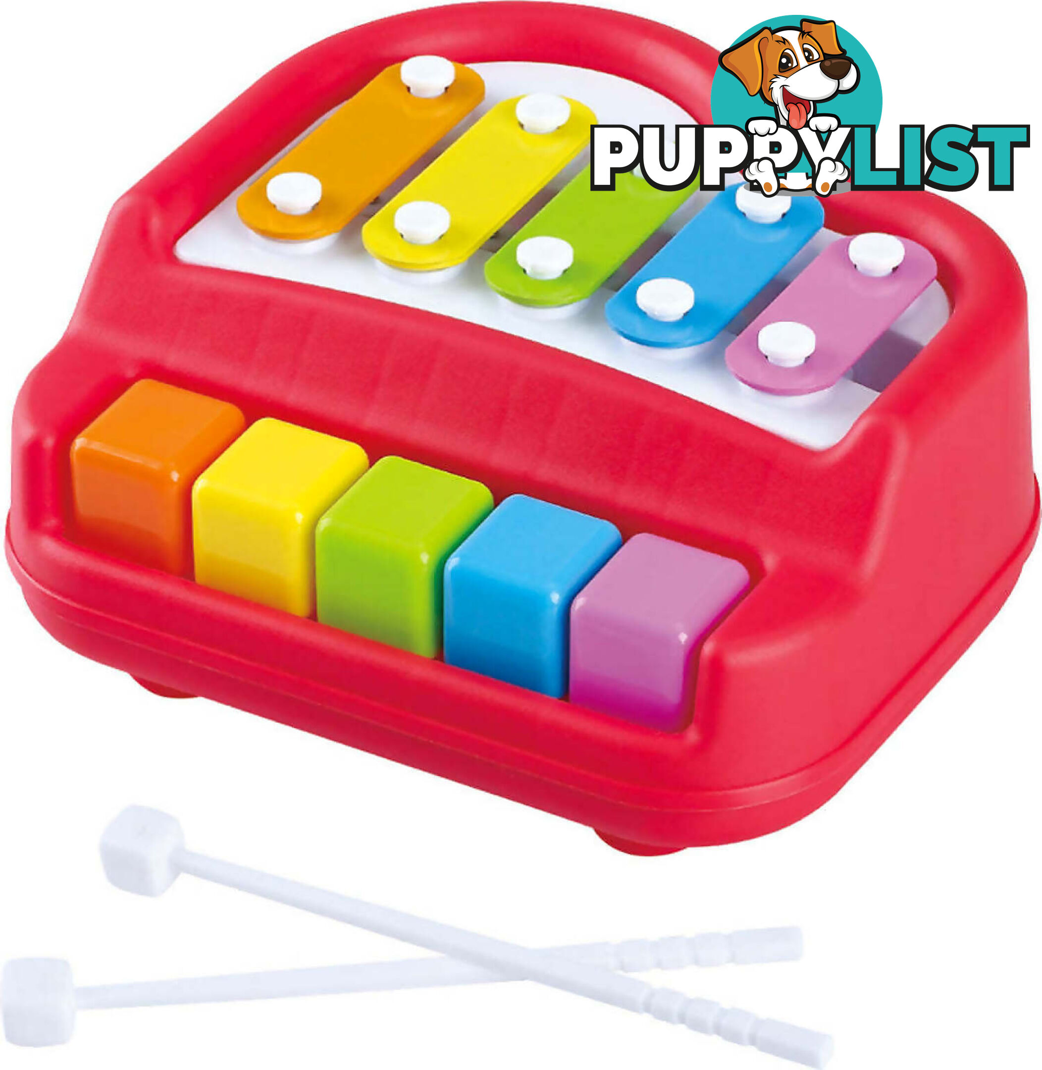 Playgo Toys Ent. Ltd. - 2-in-1 Piano & Xylophone - Art65983 - 4892401133731