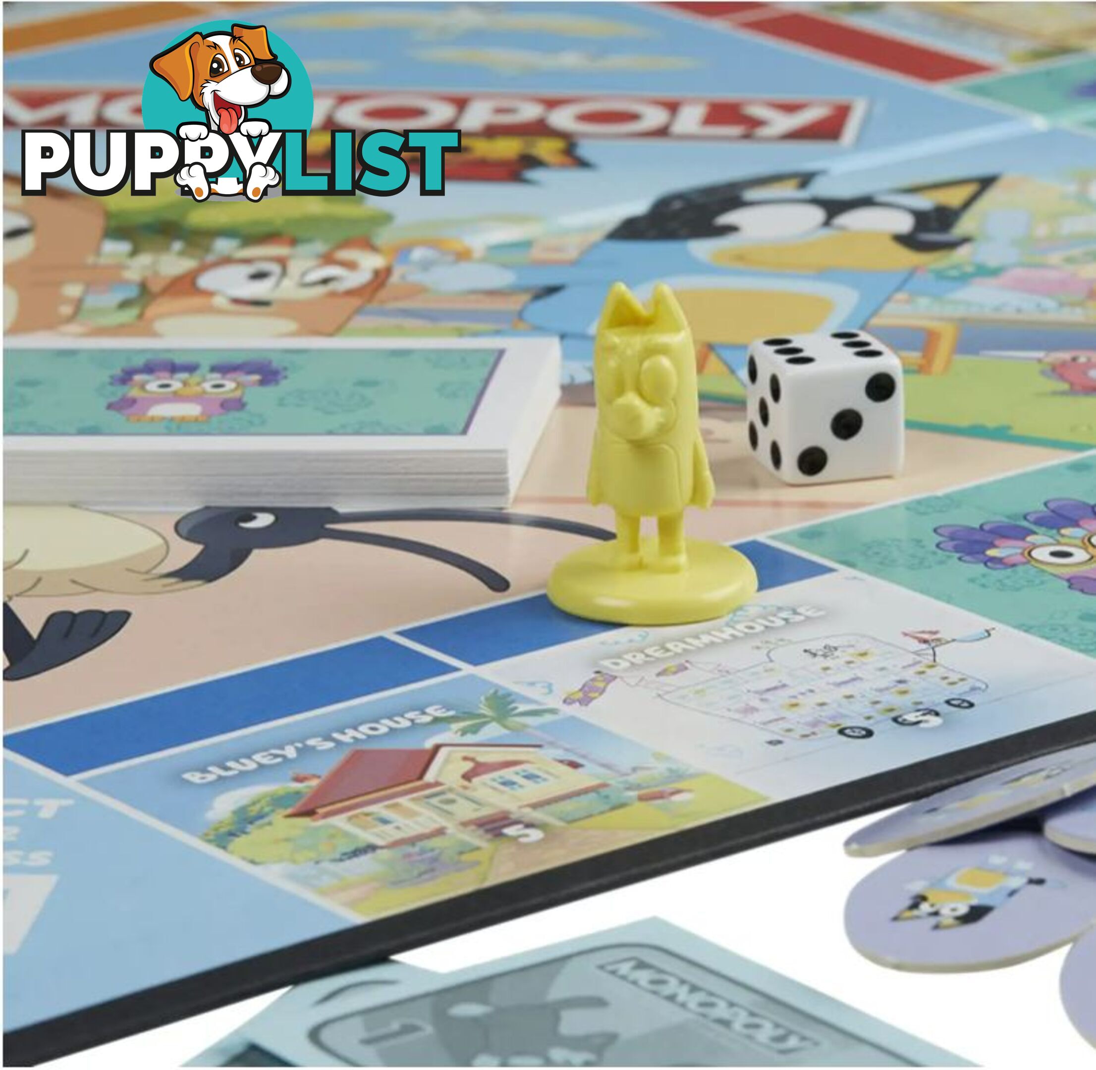 Hasbro Monopoly Junior Bluey Edition - Hbf5687ga01 - 195166174679