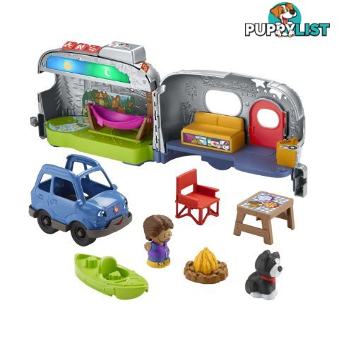 Fisher-Price Little People Light-Up Learning Camper Vehicle And Interactive Playset - MAHGP71 - 194735055494