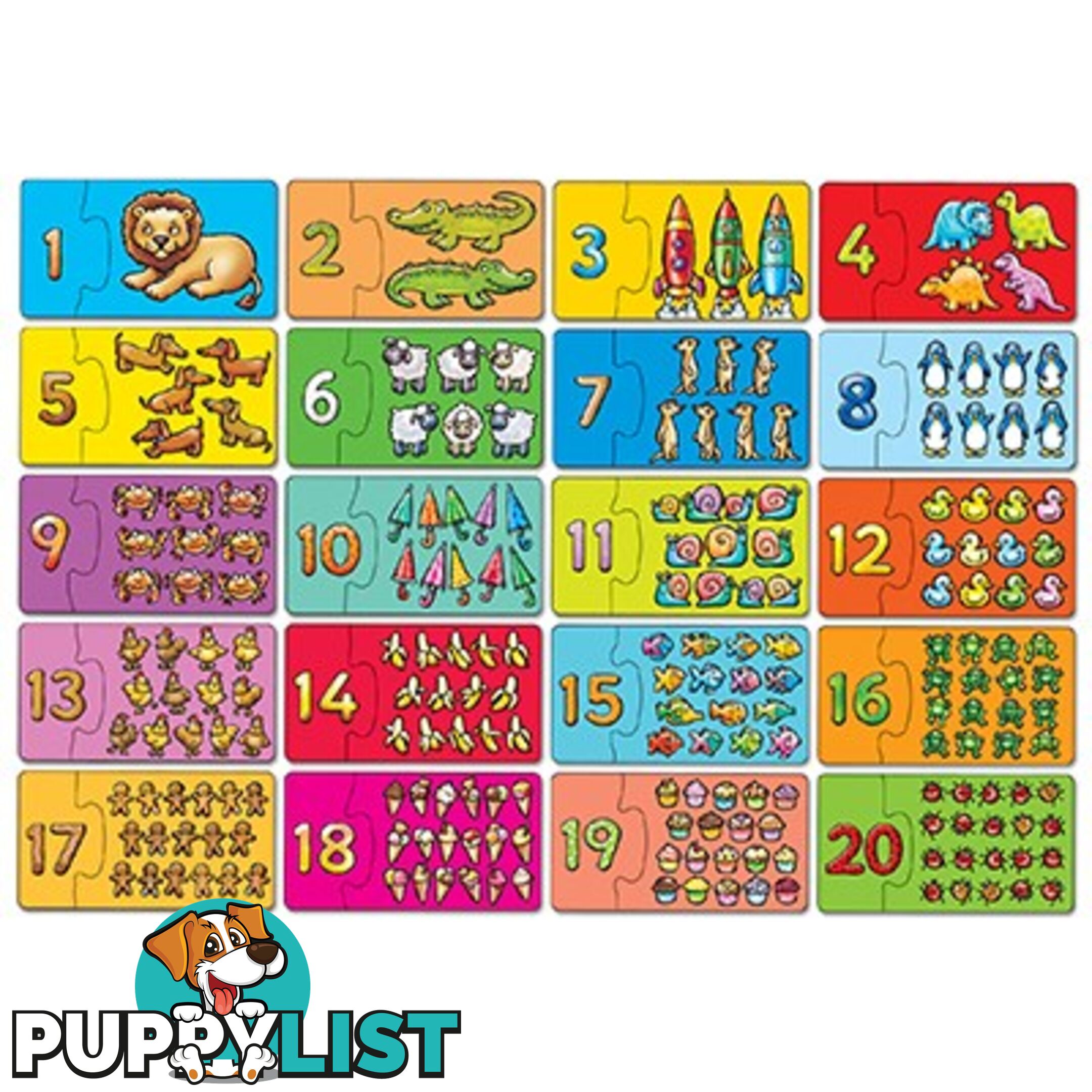 Orchard Toys - Match And Count Jigsaw Puzzle - Mdoc219 - 5011863301345