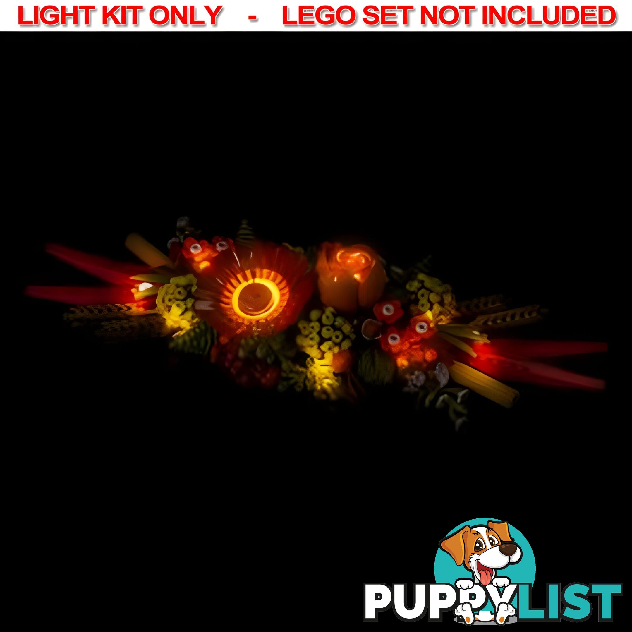 Light Kit For LEGO Dried Flower Centrepiece 10314 - Light My Bricks - Lb75452389387 - 754523893877