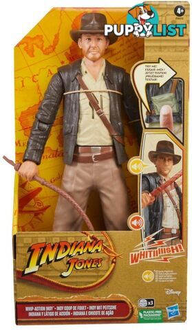 Indiana Jones - Indiana Jones Whip-action Indy Indiana Jones Action Figure With Sounds & Phrases (12â€) - Hasbro - Hbf60325aao - 5010996149299