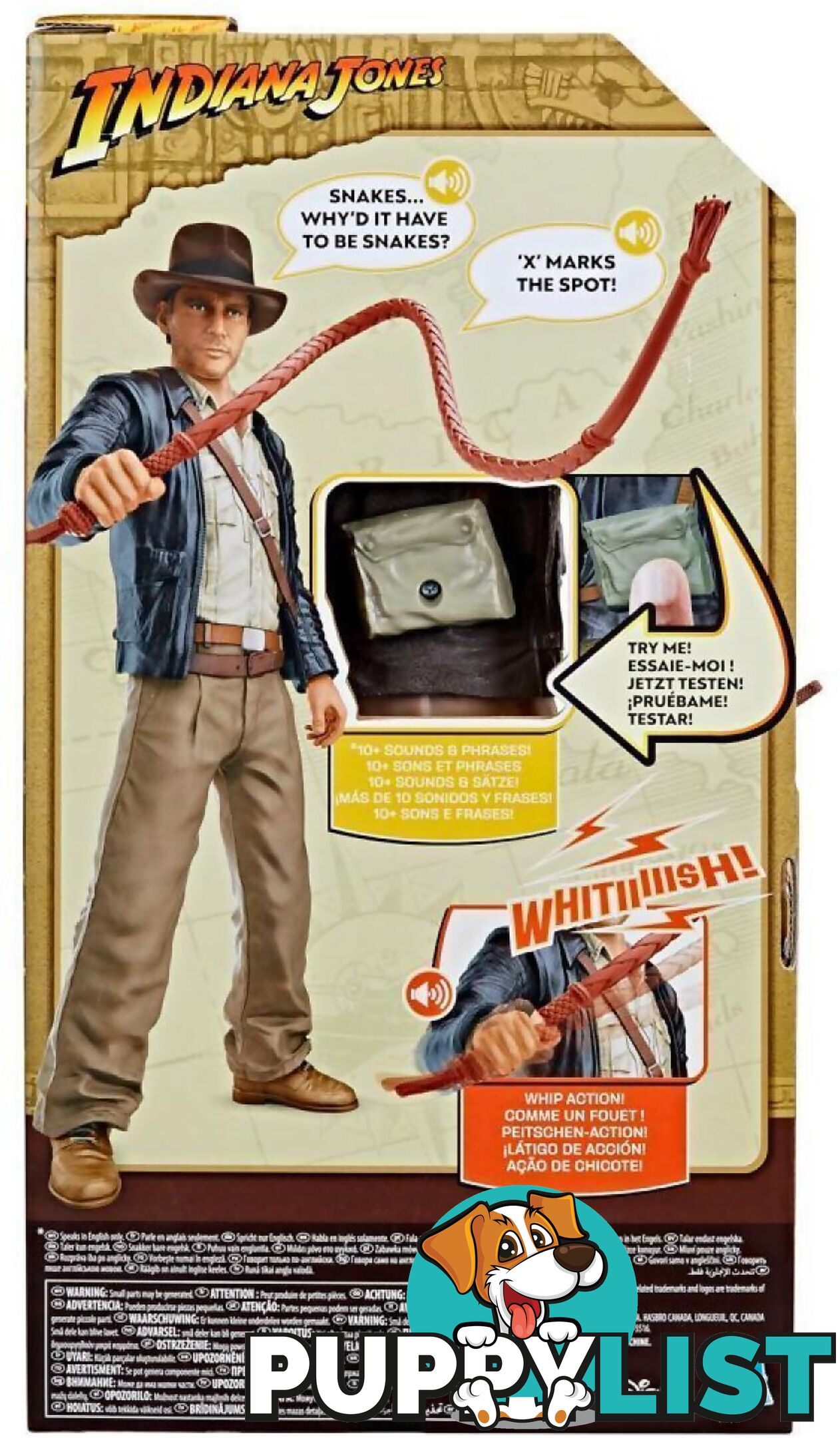 Indiana Jones - Indiana Jones Whip-action Indy Indiana Jones Action Figure With Sounds & Phrases (12â€) - Hasbro - Hbf60325aao - 5010996149299