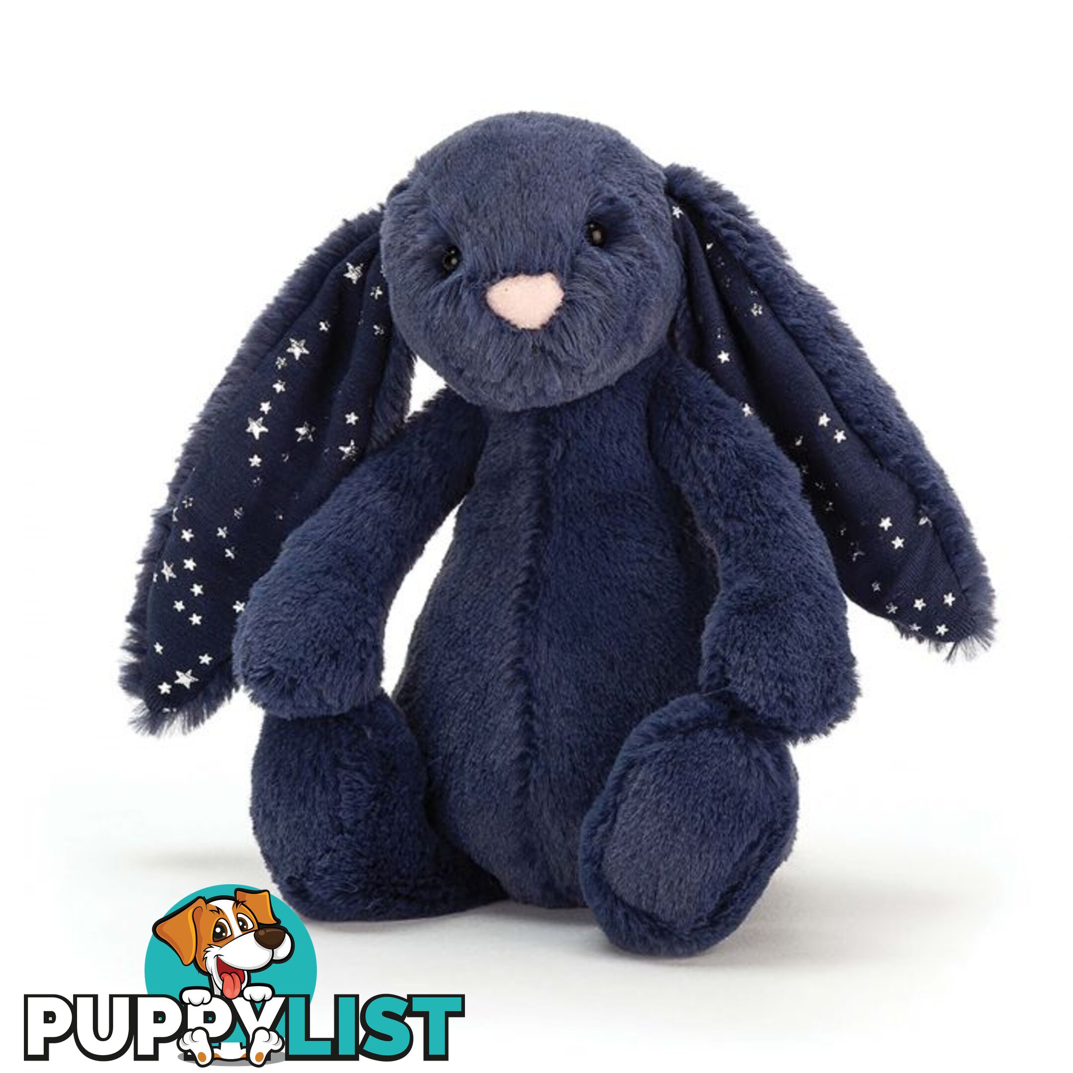 Jellycat Bashful Stardust Bunny Small Blue 18x9x10cm   Bass6sd - 670983116045