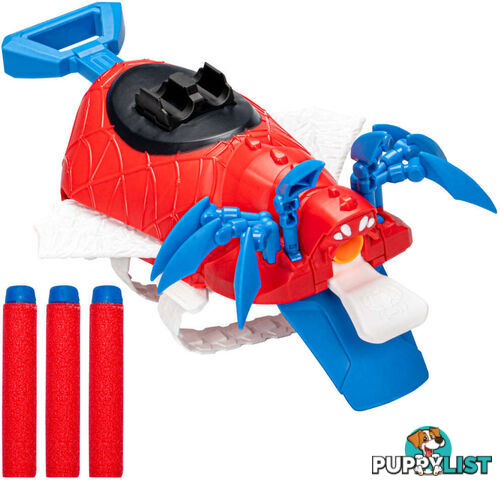 Marvel - Nerf Mech Strike Mechasaurs Spider-man Arachno Blaster - Hasbro - Hbf6677ax00 - 195166206486