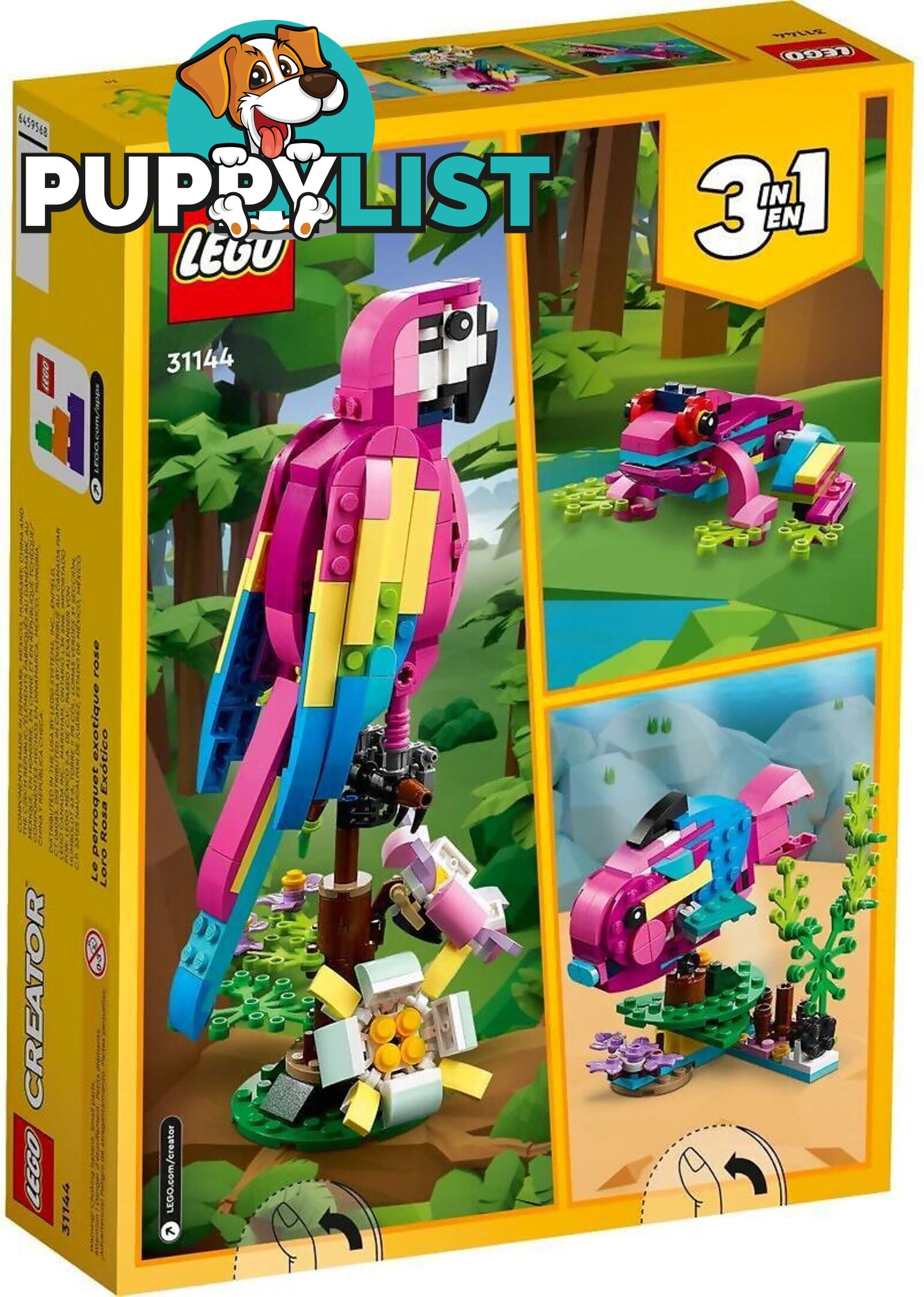 LEGO 31144 Exotic Pink Parrot - Creator 3in1 - 5702017468648