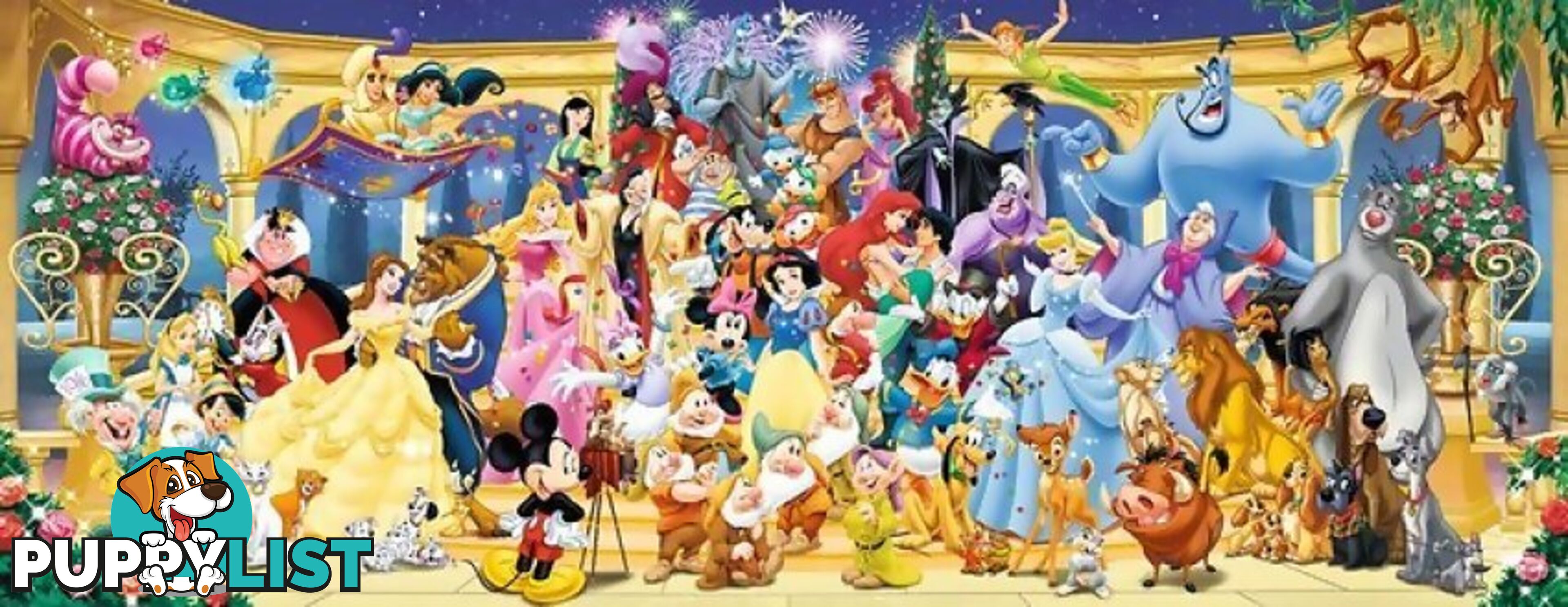 Ravensburger - Disney Group Photo Panorama Jigsaw Puzzle 1000pc - Mdrb15109 - 4005556151097