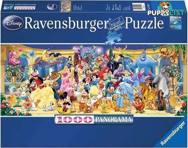 Ravensburger - Disney Group Photo Panorama Jigsaw Puzzle 1000pc - Mdrb15109 - 4005556151097